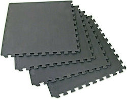 Optimum Gym Floor Puzzle Tatami Mat Δαπεδο Προστασιας 120x120x1,2cm Black 4pcs 124x124x1.2cm