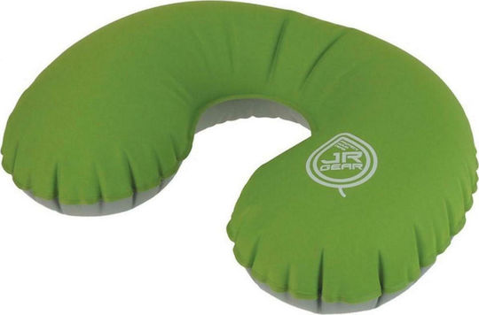 JR Gear Neck Inflatable Travel Pillow 34x30cm Green