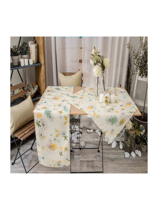 Teoran Zenta Cotton & Polyester Checkered Tablecloth 05 90x90cm