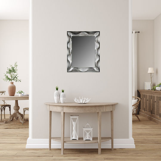 Homeplus 01.09.0119 Wandspiegel Rechteckig Silber 75x60cm Homeplus 01.09.0119 Wandspiegel Rechteckig Silber 75x60cm