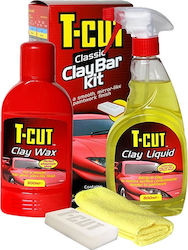 T-Cut Πάστα Γυαλίσματος / Κερώματος για Εξωτερικά Πλαστικά και Αμάξωμα Clay Bar Kit 500ml