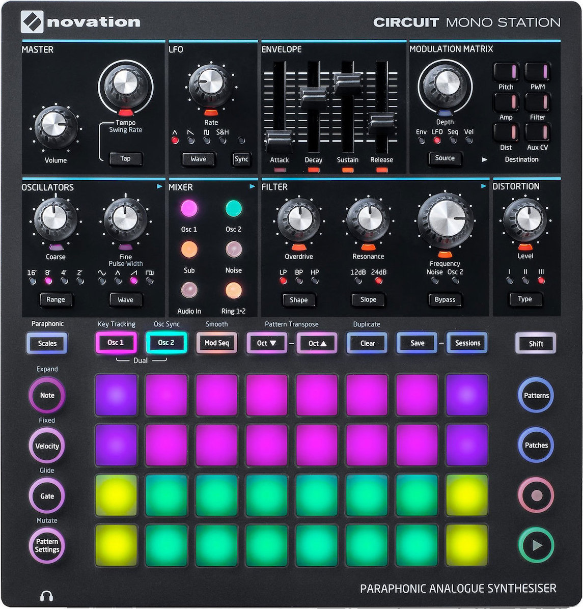 Novation Midi Controller Circuit Mono Station σε Μαύρο Χρώμα Skroutz.gr