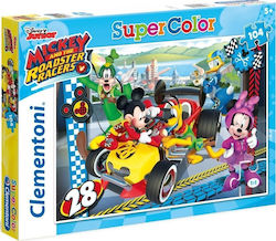 Puzzle pentru Copii Disney Junior Mickey and The Roadster Racers pentru 5+ Ani 104buc Clementoni Puzzle pentru Copii Disney Junior Mickey and The Roadster Racers pentru 5+ Ani 104buc Clementoni