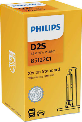 Philips Lamps Car Standard Vision D2S Xenon 4000K Natural White 85V 35W 1pcs