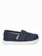 Toms Kids Espradrilles with Hoop & Loop Closure Navy Blue Tiny Alpargata Canvas