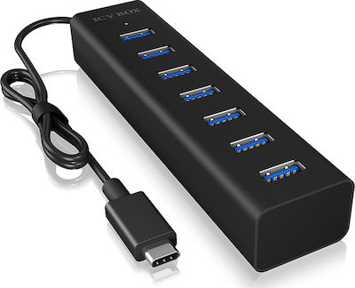 Icy Box USB 3.0 7 Port Hub with USB-C Connection