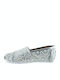 Kids Espradrilles Slip-On Gray Classic Crochet Youth