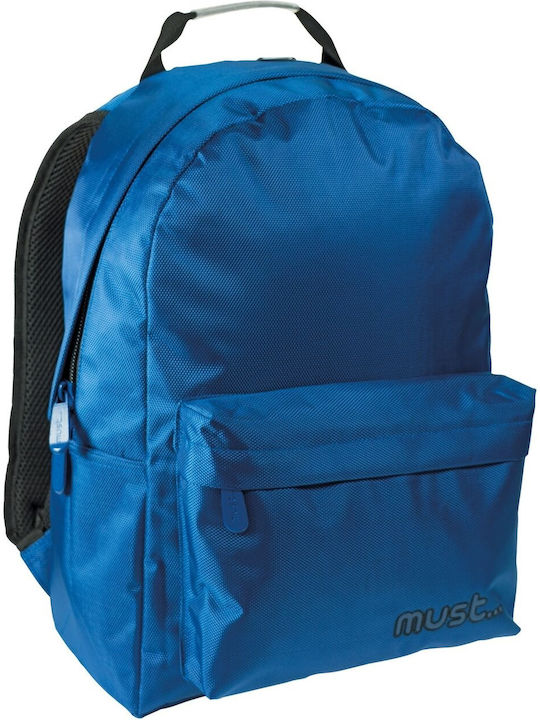 Must Monochrome School Bag Backpack Junior High-High School in Blue color 22lt