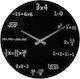 Wall Clock Glass Black Ø35cm