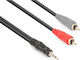 Vonyx Καλώδιο Ήχου 3.5mm male - RCA male Μαύρο 3m 177.776
