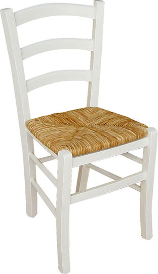 Venezia Cafe Wooden Chair White 41x37x87cm