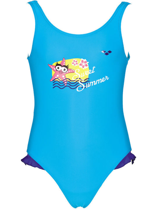 Arena Kids Swimwear One-Piece Training Light Blue