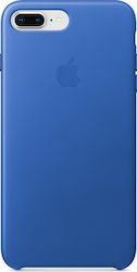 Apple Leather Case Umschlag Rückseite Silikon Blau (iPhone 8/7 Plus) MRG92ZM/A
