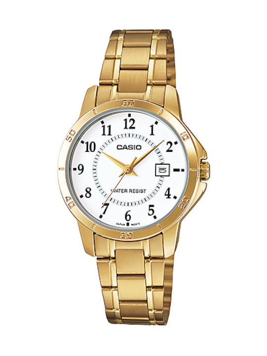 Casio Uhr mit Gold Metallarmband