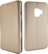 Ancus Magnetic Curve Buchen Sie Synthetisches Leder Gold (Galaxy S9)