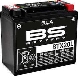 BS Μπαταρία Μοτοσυκλέτας SLA BTX20L με Χωρητικότητα 18.9Ah