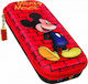 Gim Mickey Face Pencil Case with 1 Compartment Red