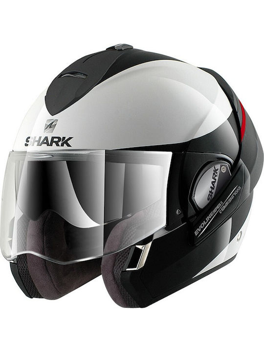 Shark Evoline Series 3 Hakka Modular Helmet with Sun Visor 1750gr HE9352WKR