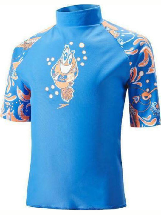 Speedo Παιδικό Μαγιό Μπλούζα Γαλάζια