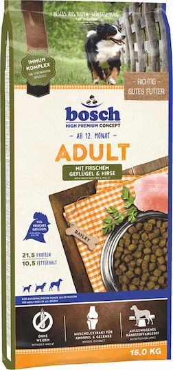 Bosch Petfood Concepts Adult 15kg Dry Food Grain-Free for Adult Dogs with Poultry