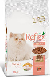 Reflex Kitten Dry Food for Juvenile Cats with Chicken 15kg