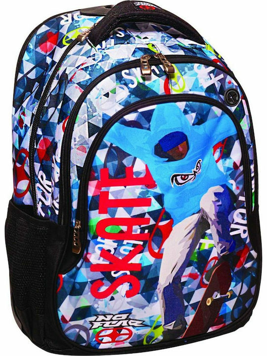 No Fear Color Skate School Bag Backpack Junior High-High School Multicolored