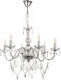 Inlight 5314-6 Chandelier Candlestick 6xE14 Transparent 68cm 5314-6-CLEAR