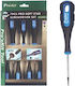 Proskit Set 6 Magnetic Electrician VDE 1000V Screwdrivers with 7 Interchangeable Tips