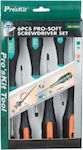 Proskit SD-2301 Set 6 Electrician VDE 1000V Screwdrivers with 6 Interchangeable Tips