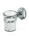 Gloria Roma Metallic Cup Holder Wall Mounted Silver