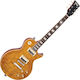 Vintage V100AFD ReIssued Electric Guitar Single cut with HH Pickup Configuration Paradise Flamed Amber
