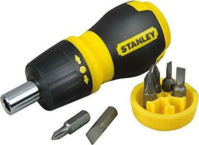 Stanley Screwdriver Ratchet with 6 Magnetic Interchangeable Tips