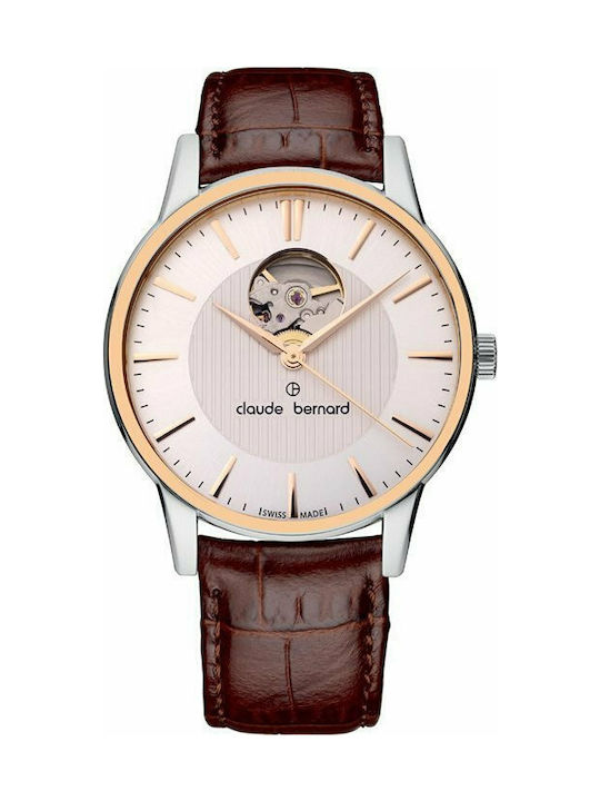 Claude Bernard Classic Automatic Ceas Automat cu Maro Brățară din piele