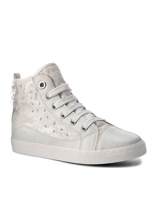 Geox Kids Sneakers High Anatomic White