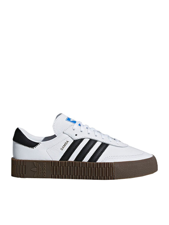 adidas Sambarose Flatforms Sneakers Cloud White Core Black Gum