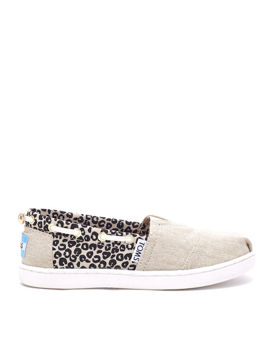 Toms Kids Espradrilles Slip-On Beige Classics Canvas Youth