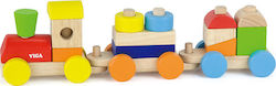 Viga Toys Vehicle Τρενάκι Στοίβαξης made of Wood for 36++ Months