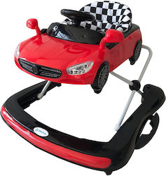 Bebe Stars Racing Car Baby Walker with Music Red