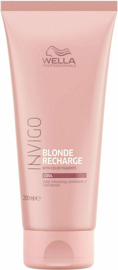 Wella Invigo Blonde Recharge Cool Blonde Conditioner Διατήρησης Χρώματος για Βαμμένα Μαλλιά 200ml