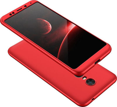 Full Body Protection Hard Cover Acoperire completă 360 Plastic Roșu (Redmi 5 Plus)