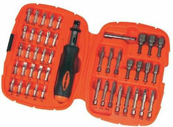 Black & Decker Κατσαβίδι Καστάνιας με 45 Εναλλασσόμενες Μύτες