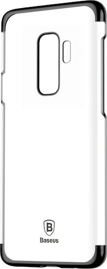 Baseus Glitter Series Plating Hard Back Cover Plastic Negru (Galaxy S9+)