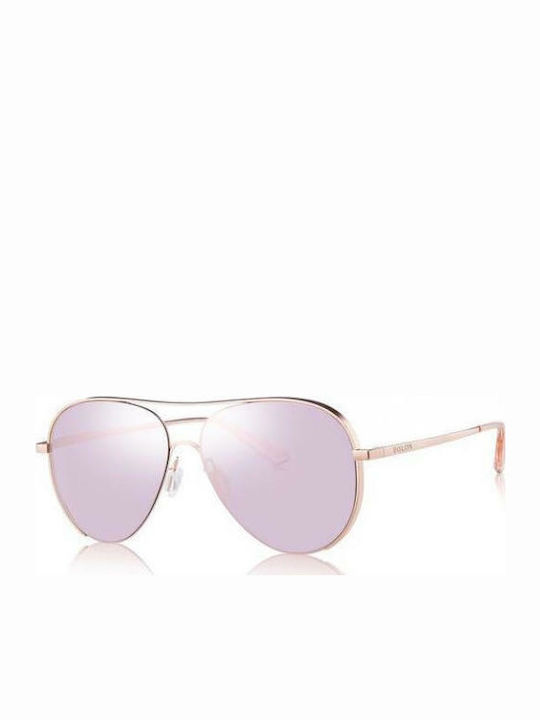 Bolon Women's Sunglasses with Rose Gold Metal Frame BL7019D62