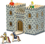 Melissa & Doug Fold & Go Castle Wooden Dollhouse