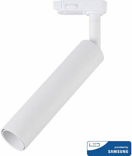 V-TAC VT-420 Μονό LED Ψυχρό Λευκό Σποτ σε Λευκό Χρώμα