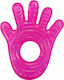 Munchkin Fun Ice Hand Teething Ring with Gel made of Silicone for 0 m+ Pink Hand 1pcs