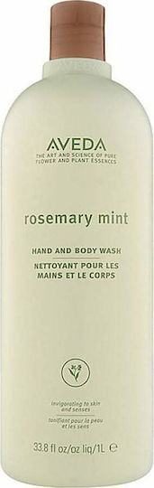 Aveda Rosemary Mint Hand And Body Wash Creamy Bubble Bath with Aloe Vera and Eucalyptus Scent 1000ml
