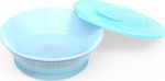 Twistshake Bol pentru copii Bowl Pastel Blue din plastic Albastru