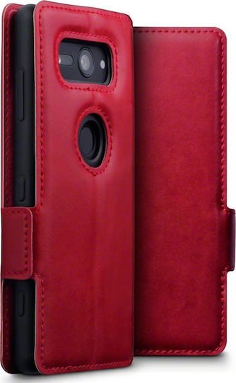 Terrapin Genuine Leather Low Profile Wallet Δερμάτινο Κόκκινο (Xperia XZ2 Compact)