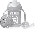 Twistshake Mini Cup Cana de antrenament pentru bebeluși Plastic cu mânere Gri pentru 4m+m+ 230ml